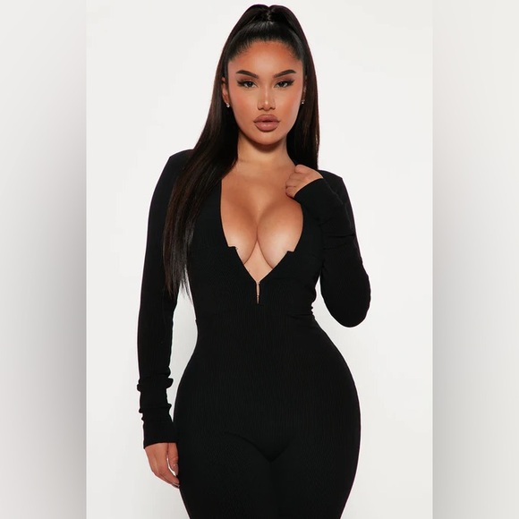 Addison Snatched Jumpsuit - Black - Picture 2 of 4